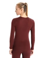 Icebreaker Women Merino 175 Everyday Long Sleeve Crewe Thermal Top Z04NXR816 Clothing Espresso - Image 2