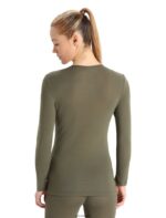 Icebreaker Women Merino 175 Everyday Long Sleeve Crewe Thermal Top Z04NXR817 Clothing Loden - Image 2