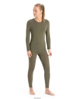 Icebreaker Women Merino 175 Everyday Long Sleeve Crewe Thermal Top Z04NXR817 Clothing Loden - Image 3