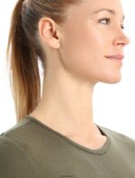 Icebreaker Women Merino 175 Everyday Long Sleeve Crewe Thermal Top Z04NXR817 Clothing Loden - Image 4