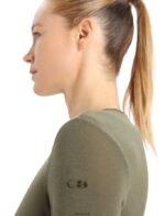 Icebreaker Women Merino 175 Everyday Long Sleeve Crewe Thermal Top Z04NXR817 Clothing Loden - Image 5