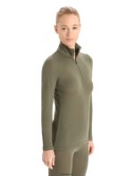 Icebreaker Women Merino 175 Everyday Long Sleeve Half Zip Thermal Top Z04NXR837 Clothing Loden
