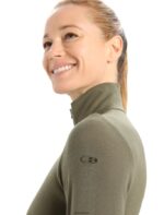 Icebreaker Women Merino 175 Everyday Long Sleeve Half Zip Thermal Top Z04NXR837 Clothing Loden - Image 5