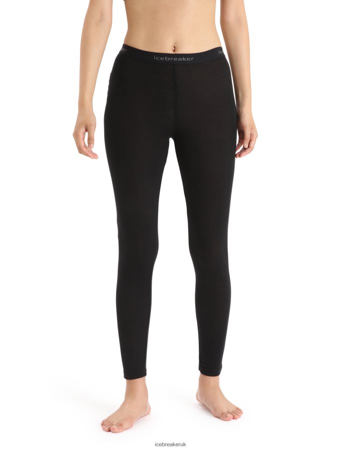 icebreaker_women_merino_175_everyday_thermal_leggings_z04nxr576_clothing_black.jpg Icebreaker Women Merino 175 Everyday Thermal Leggings Z04NXR576 Clothing Black - Image 1