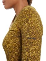 Icebreaker Women Merino 200 Oasis Long Sleeve Crewe Thermal Top Lichen Z04NXR836 Clothing Silent Gold/Clove - Image 6