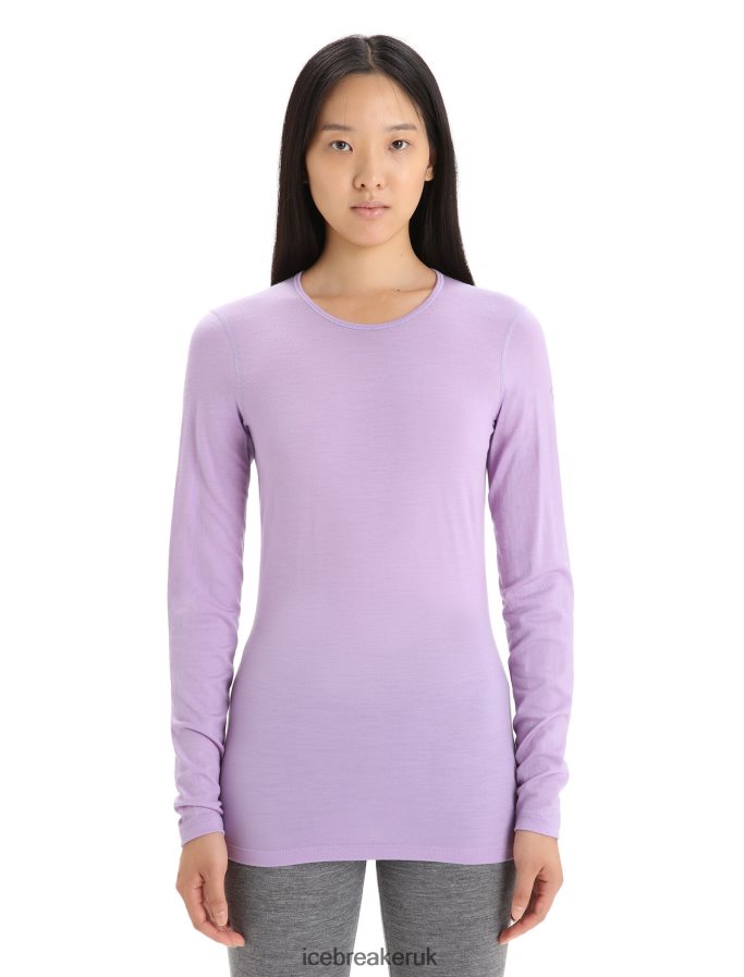 icebreaker_women_merino_200_oasis_long_sleeve_crewe_thermal_top_z04nxr561_clothing_purple_gaze.jpg Icebreaker Women Merino 200 Oasis Long Sleeve Crewe Thermal Top Z04NXR561 Clothing Purple Gaze - Image 1