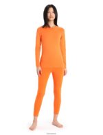 Icebreaker Women Merino 200 Oasis Long Sleeve Crewe Thermal Top Z04NXR803 Clothing Flash - Image 3
