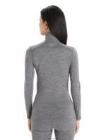 Icebreaker Women Merino 200 Oasis Long Sleeve Half Zip Thermal Top Z04NXR569 Clothing Gritstone Heather - Image 2