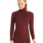 Icebreaker Women Merino 200 Oasis Long Sleeve Half Zip Thermal Top Z04NXR898 Clothing Espresso