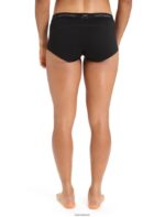 Icebreaker Women Merino 200 Oasis Thermal Boy Shorts Z04NXR500 Clothing Black - Image 2