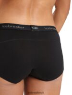 Icebreaker Women Merino 200 Oasis Thermal Boy Shorts Z04NXR500 Clothing Black - Image 5
