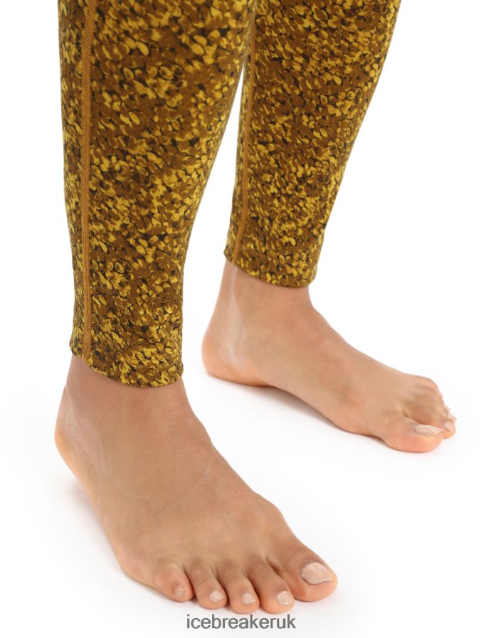 Icebreaker Women Merino 200 Oasis Thermal Leggings Lichen Z04NXR866 Clothing Silent Gold/Clove - Image 5