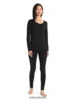 Icebreaker Women Merino 200 Oasis Thermal Leggings Z04NXR565 Clothing Black - Image 4
