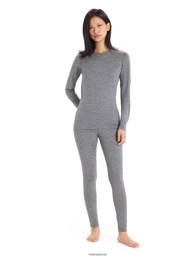 Icebreaker Women Merino 200 Oasis Thermal Leggings Z04NXR566 Clothing Gritstone Heather - Image 3