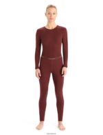 Icebreaker Women Merino 200 Oasis Thermal Leggings Z04NXR910 Clothing Espresso - Image 3