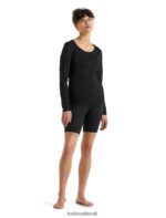 Icebreaker Women Merino 200 Oasis Thermal Shorts Z04NXR570 Clothing Black - Image 3