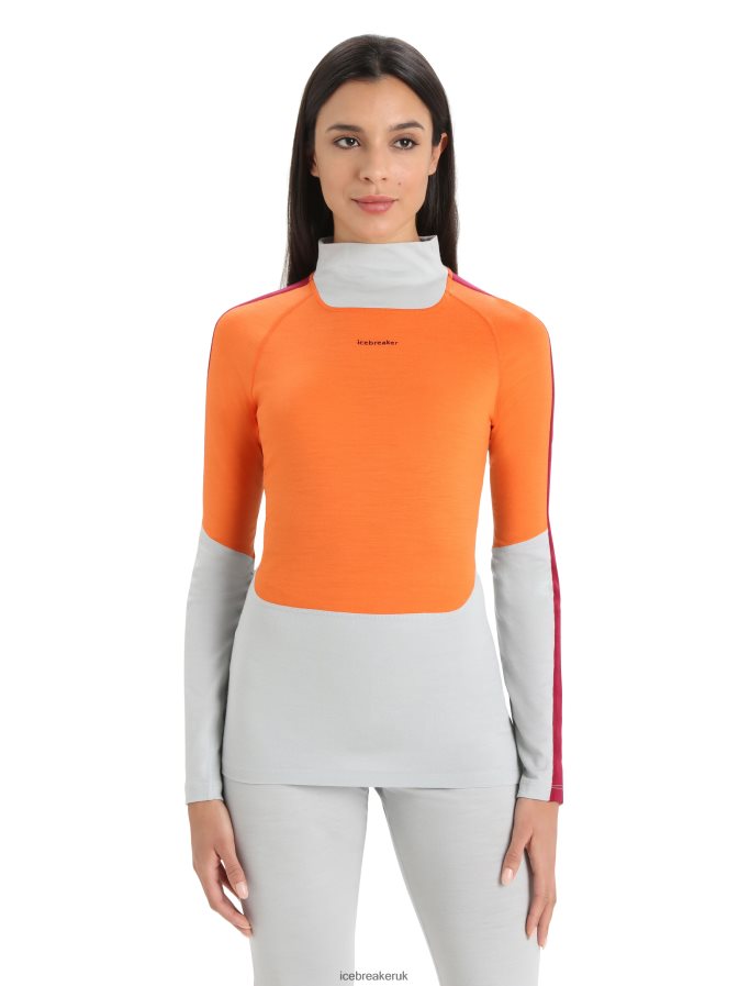 icebreaker_women_merino_200_sonebula_long_sleeve_high_neck_thermal_top_z04nxr878_clothing_ether_flash.jpg Icebreaker Women Merino 200 Sonebula Long Sleeve High Neck Thermal Top Z04NXR878 Clothing Ether/Flash - Image 1