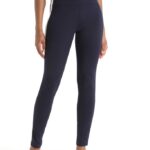Icebreaker Women Merino 200 Sonebula Thermal Leggings Z04NXR587 Clothing Midnight Navy/Snow