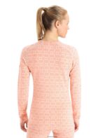 Icebreaker Women Merino 250 Vertex Long Sleeve Crewe Thermal Top Alpine Geo Z04NXR858 Clothing Snow/Flash - Image 2