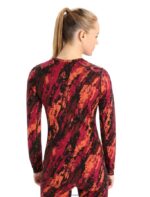 Icebreaker Women Merino 250 Vertex Long Sleeve Crewe Thermal Top Sedimentary Z04NXR829 Clothing Cherry/Flash - Image 2