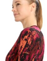Icebreaker Women Merino 250 Vertex Long Sleeve Crewe Thermal Top Sedimentary Z04NXR829 Clothing Cherry/Flash - Image 4