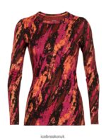 Icebreaker Women Merino 250 Vertex Long Sleeve Crewe Thermal Top Sedimentary Z04NXR829 Clothing Cherry/Flash - Image 5