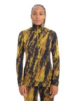 Icebreaker Women Merino 250 Vertex Long Sleeve Half Zip Thermal Top Sedimentary Z04NXR819 Clothing Silent Gold/Clove