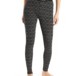 Icebreaker Women Merino 250 Vertex Thermal Leggings Alpine Geo Z04NXR867 Clothing Black/Snow
