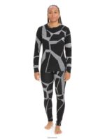 Icebreaker Women Merino 250 Vertex Thermal Leggings Fractured Landscapes Z04NXR843 Clothing Black/Jet Heather - Image 3