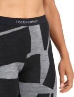 Icebreaker Women Merino 250 Vertex Thermal Leggings Fractured Landscapes Z04NXR843 Clothing Black/Jet Heather - Image 4