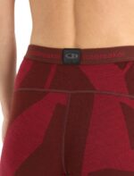 Icebreaker Women Merino 250 Vertex Thermal Leggings Fractured Landscapes Z04NXR844 Clothing Espresso/Cherry - Image 4