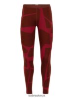 Icebreaker Women Merino 250 Vertex Thermal Leggings Fractured Landscapes Z04NXR844 Clothing Espresso/Cherry - Image 5
