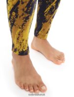 Icebreaker Women Merino 250 Vertex Thermal Leggings Sedimentary Z04NXR826 Clothing Silent Gold/Clove - Image 5