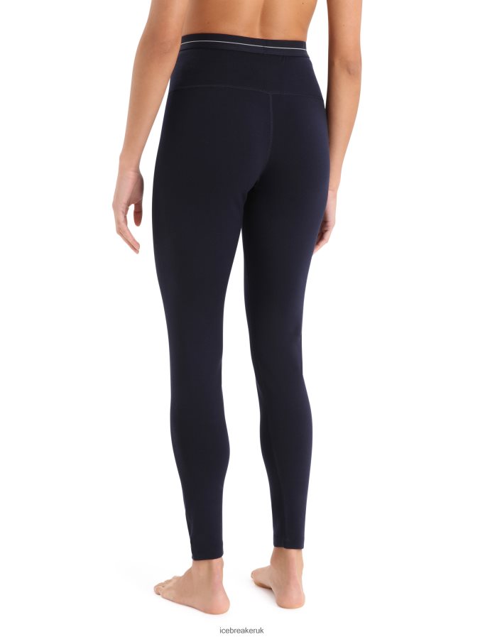 Icebreaker Women Merino 260 Tech High Rise Thermal Leggings Z04NXR578 Clothing Midnight Navy - Image 2
