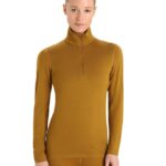 Icebreaker Women Merino 260 Tech Long Sleeve Half Zip Thermal Top Z04NXR860 Clothing Clove