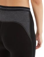 Icebreaker Women Merino 260 ZoneKnit Leggings Z04NXR598 Clothing Black/Jet Heather - Image 5
