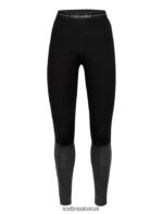 Icebreaker Women Merino 260 ZoneKnit Leggings Z04NXR598 Clothing Black/Jet Heather - Image 6