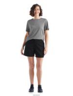 Icebreaker Women Merino Berlin Shorts Z04NXR923 Clothing Black - Image 3