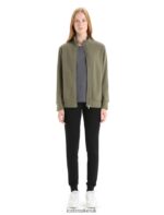 Icebreaker Women Merino Central Classic Long Sleeve Zip Sweatshirt Z04NXR709 Clothing Loden - Image 3