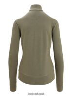 Icebreaker Women Merino Central Classic Long Sleeve Zip Sweatshirt Z04NXR709 Clothing Loden - Image 7