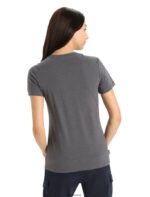 Icebreaker Women Merino Central Classic Short Sleeve T-Shirt Move to Natural Mountain Z04NXR832 Clothing Monsoon - Image 2