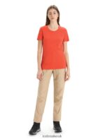 Icebreaker Women Merino Central Classic Short Sleeve T-Shirt Z04NXR654 Clothing Vibrant Earth - Image 3