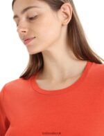 Icebreaker Women Merino Central Classic Short Sleeve T-Shirt Z04NXR654 Clothing Vibrant Earth - Image 4