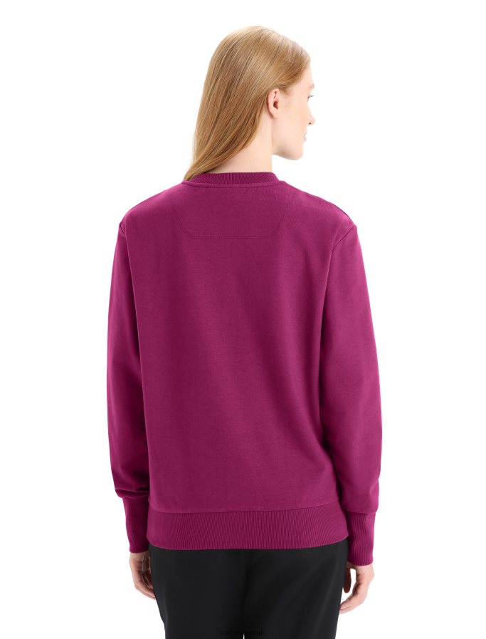 Icebreaker Women Merino Central II Long Sleeve Sweatshirt Z04NXR705 Clothing Go Berry - Image 2