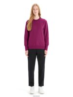 Icebreaker Women Merino Central II Long Sleeve Sweatshirt Z04NXR705 Clothing Go Berry - Image 3