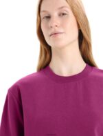 Icebreaker Women Merino Central II Long Sleeve Sweatshirt Z04NXR705 Clothing Go Berry - Image 4