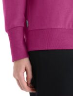 Icebreaker Women Merino Central II Long Sleeve Sweatshirt Z04NXR705 Clothing Go Berry - Image 5