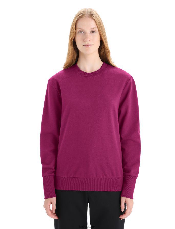 icebreaker_women_merino_central_ii_long_sleeve_sweatshirt_z04nxr705_clothing_go_berry.jpg Icebreaker Women Merino Central II Long Sleeve Sweatshirt Z04NXR705 Clothing Go Berry - Image 1