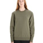 Icebreaker Women Merino Central II Long Sleeve Sweatshirt Z04NXR706 Clothing Loden