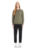 Icebreaker Women Merino Central II Long Sleeve Sweatshirt Z04NXR706 Clothing Loden - Image 3